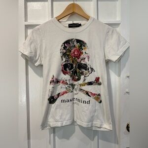 Mastermind Japan Floral Skull Tee - White